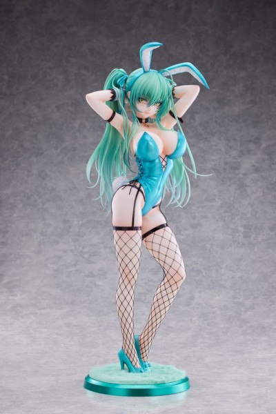 Original Character: Green Twin Tail Bunny-chan Fishnet Tights Ver. 1/4 Scale PVC Statue