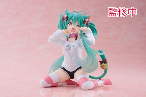 Vocaloid 2: Miku Hatsune Desktop Cute Figure Cute non Scale PVC Statue