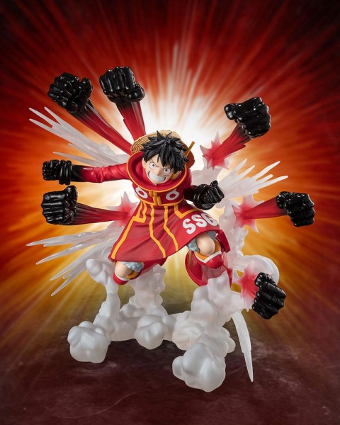 One Piece: Figuarts ZERO (Extra Battle) Monkey D. Luffy -Gum Gum Hawk Gatling- non Scale PVC Statue