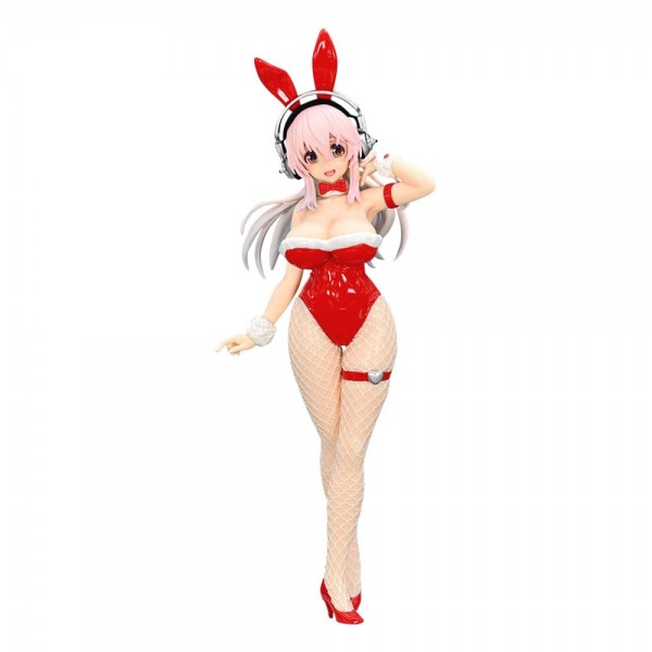 Nitro Super Sonic: BiCute Bunnies Super Sonico Red Color Ver. non Scale PVC Statue