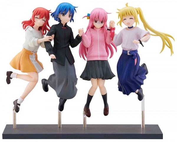 Bocchi the Rock!: 4er-Set Jumping Girl(s) non Scale PVC Statue