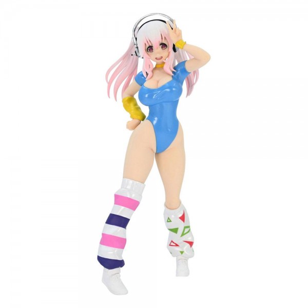 Nitro Super Sonic: Super Sonico 80's/Another Color/Blue Ver. (re-run) non Scale PVC Statue