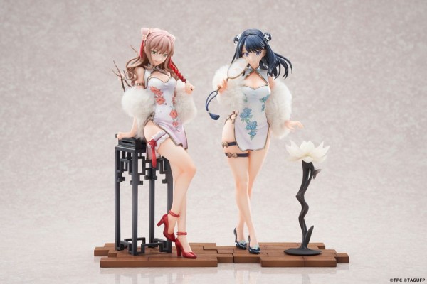 Gridman Universe: 2er-Set Rikka Takarada & Yume Minami China Dress Ver. 1/7 Scale PVC Statue