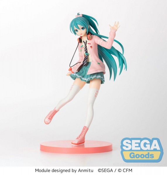 Vocaloid 2: CHARACTER VOCAL SERIES 01- Miku Hatsune Ribbon Girl Project Diva Arcade SPM Figure