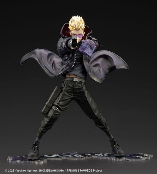 Trigun Stampede: ARTFX-J Vash the Stampede The Gunman in Black Ver. 1/8 Scale PVC Statue